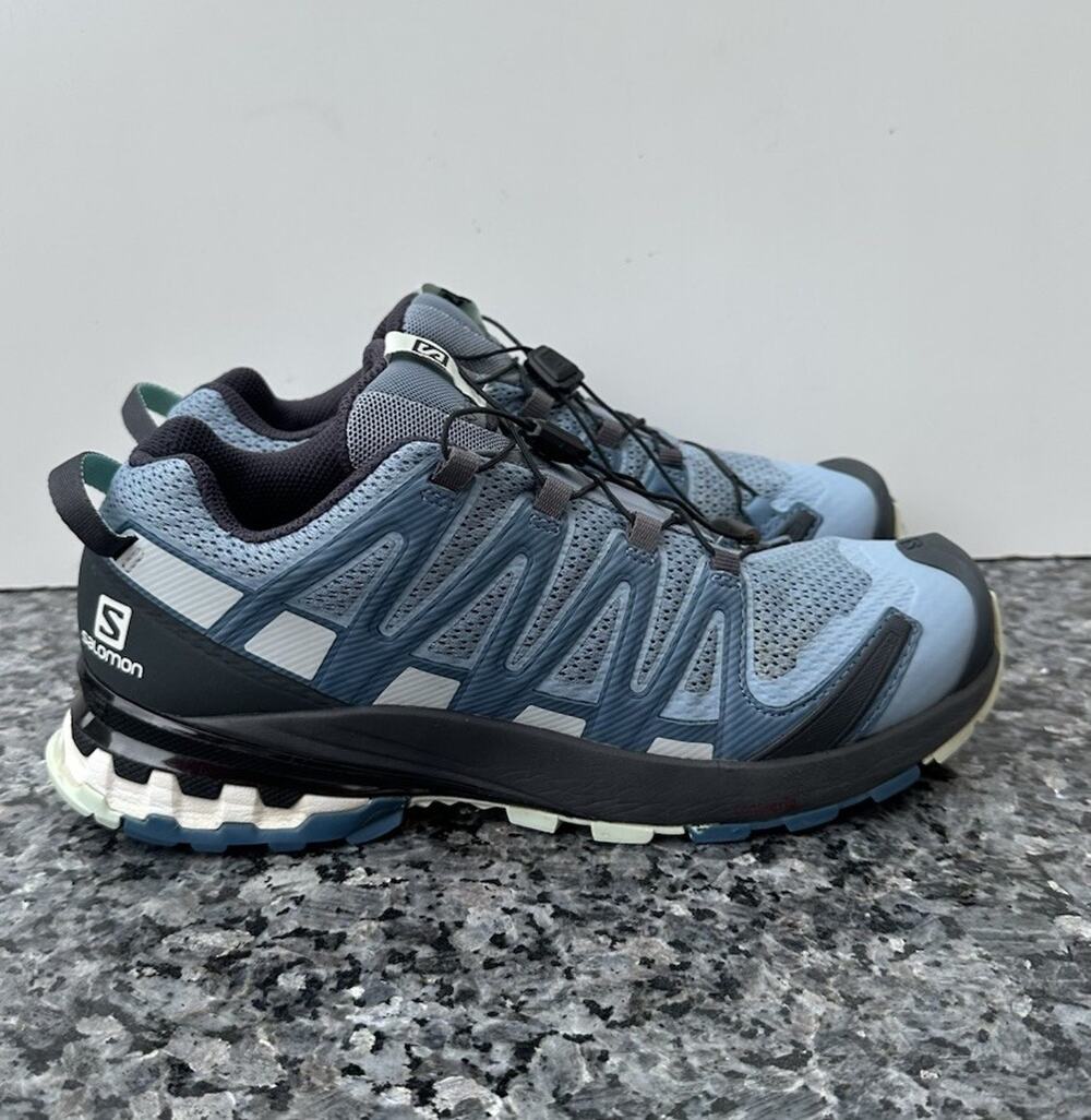 SALOMON XA PRO 3D V8 QuickLace Womens Size 8 Ashley Blue, Opal Blue Hiking Shoes